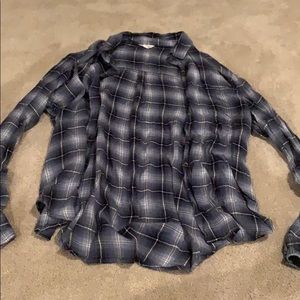 Blue flannel top